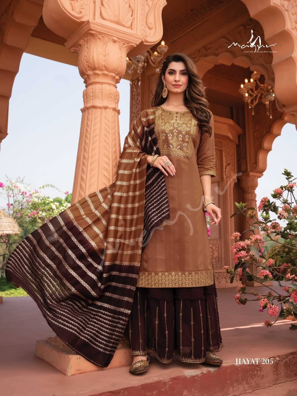 Mayur Hayat 2 Wedding Wear Wholesale Kurti Bottom And Dupatta Collection